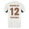 Virallinen Fanipaita Bayer 04 Leverkusen Edmond Tapsoba 12 Vieraspelipaita 2024-25 - Miesten